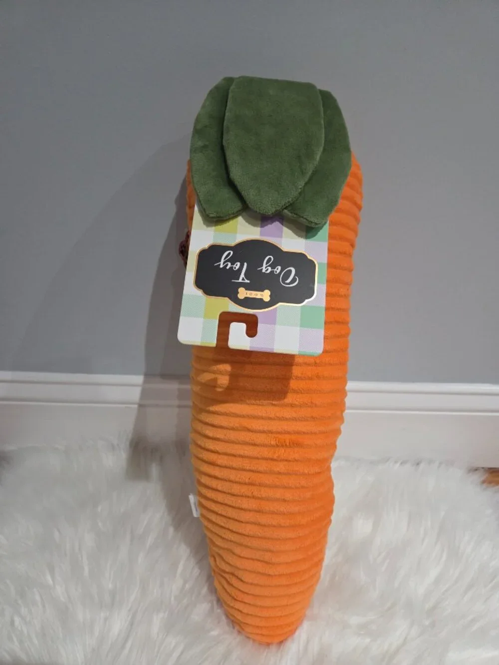 Woof Jumbo Carrot Dog Toy